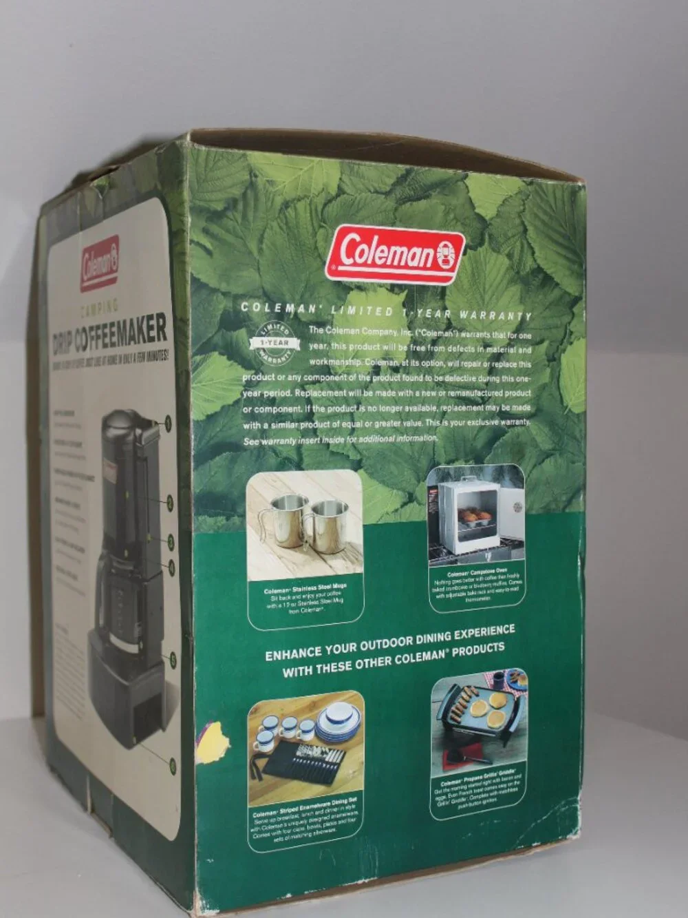 Coleman Camping 10 Cup Drip Coffee Maker Camp Stove Top Filter Basket Brand New